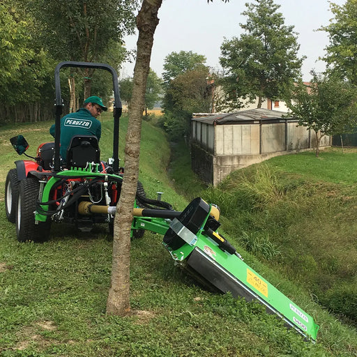 Peruzzo 53” Rear Mounted Ditch Bank Flail Mower for 30 to 45 HP Tractors, Category 1 & 2, MFR #: Fox Cross 1400, Made in Italy