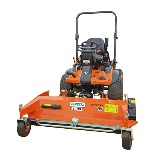 Peruzzo 71” Front-Mounted Flail Mower for Kubota Tractors, MFR #: TEG Special 1800 HD, Made in Italy