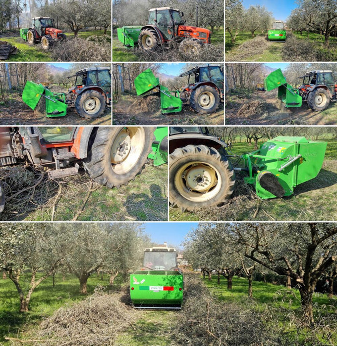 Peruzzo Canguro Super 1800 Italian-made flail collector mower, 68" working width