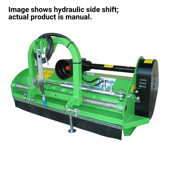 Peruzzo FOX-S1200 46" rear flail mower with hydraulic side-shift and 40 hammer blades