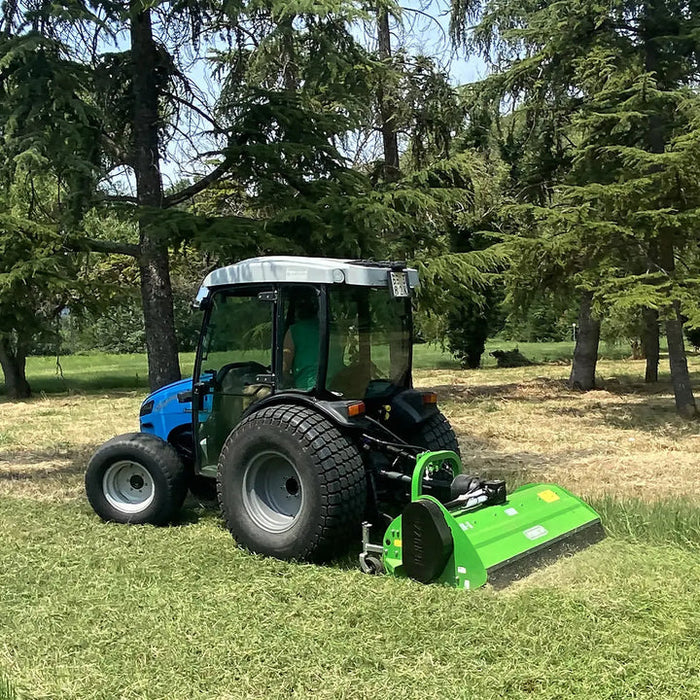 Peruzzo FOX-S1200 46" rear flail mower with hydraulic side-shift and 40 hammer blades