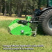 Peruzzo FOX-S1400 52" rear flail mower with hydraulic side-shift and 44 hammer blades