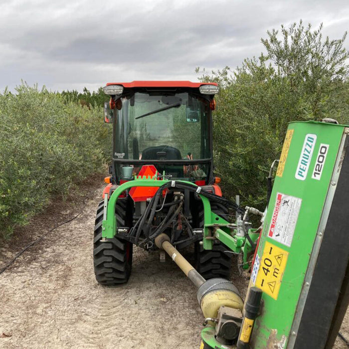 Peruzzo FOX CROSS 1200 Italian-made 48" ditch-bank flail mower with hydraulic offset