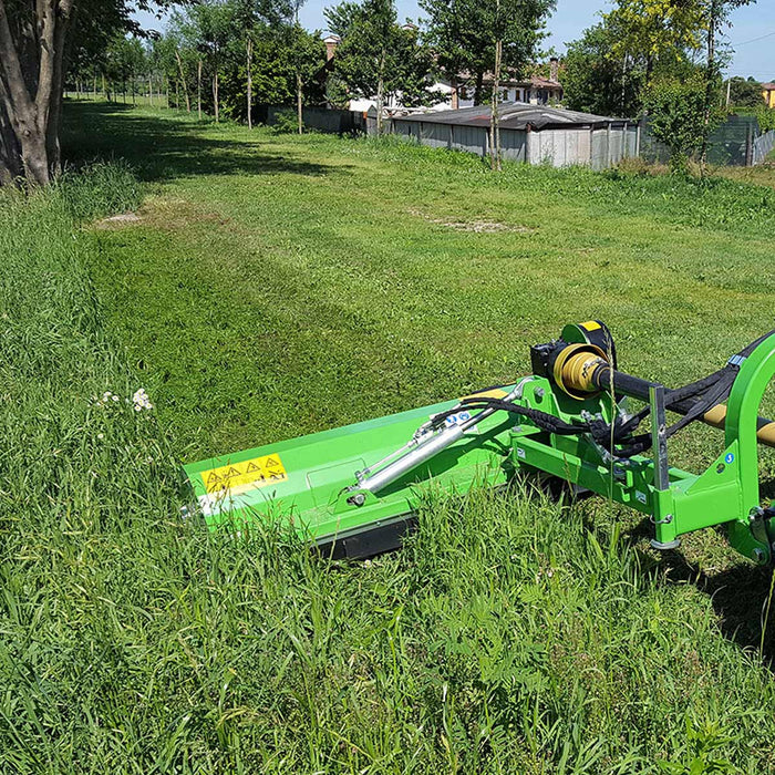 Peruzzo FOX CROSS 1600 Ditch‑Bank Flail Mower with 58" Cut Width, Hydraulic Offset, 30-45 HP Tractors, Made in Italy
