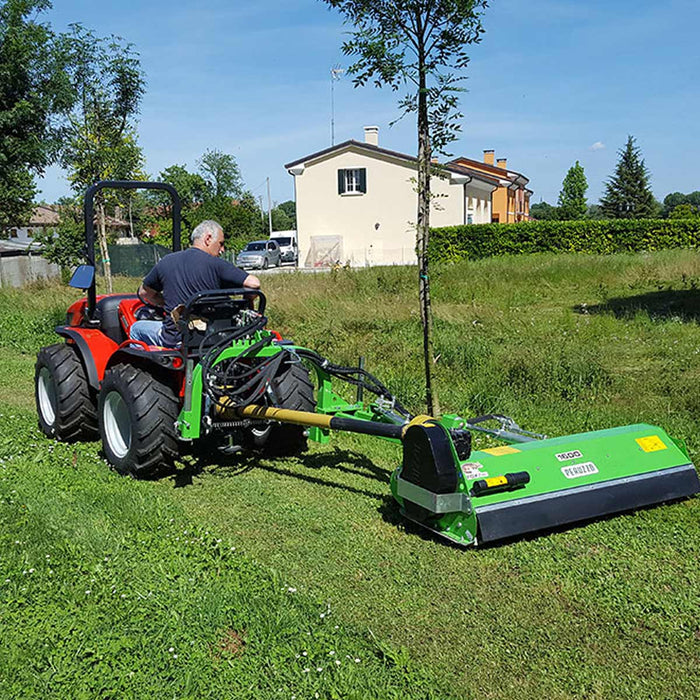 Peruzzo FOX CROSS 1600 Ditch‑Bank Flail Mower with 58" Cut Width, Hydraulic Offset, 30-45 HP Tractors, Made in Italy
