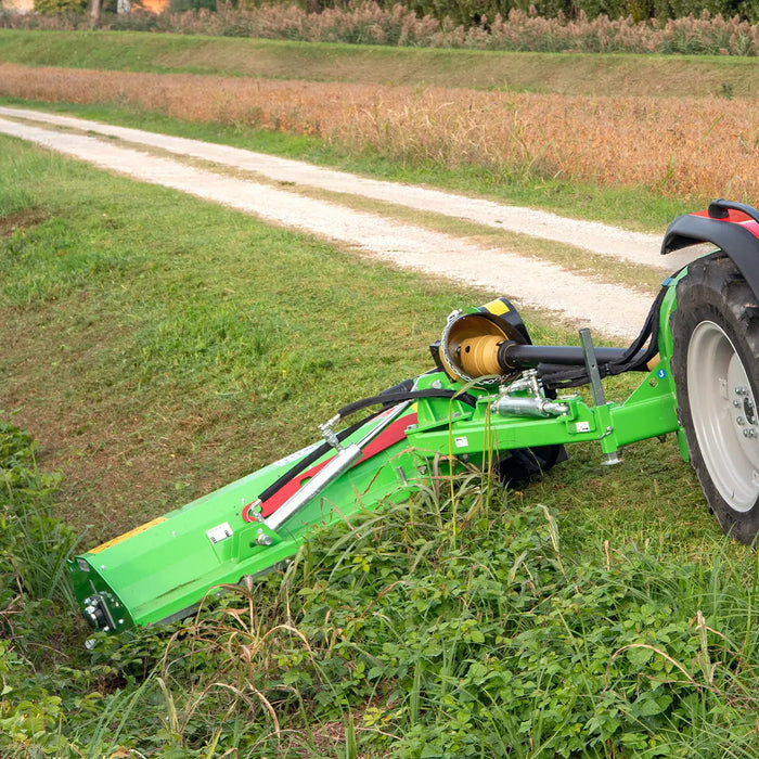 Peruzzo FOX CROSS 1600 Ditch‑Bank Flail Mower with 58" Cut Width, Hydraulic Offset, 30-45 HP Tractors, Made in Italy