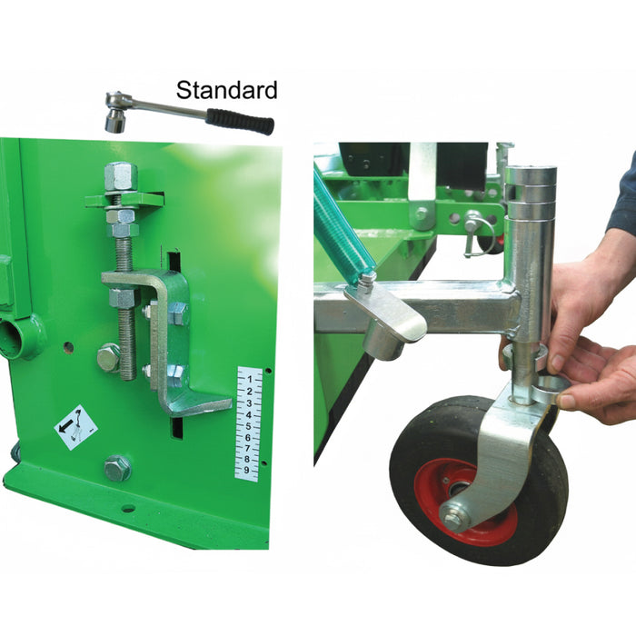 Peruzzo Panther Professional 1800 Italian-made flail collector mower, 70" working width