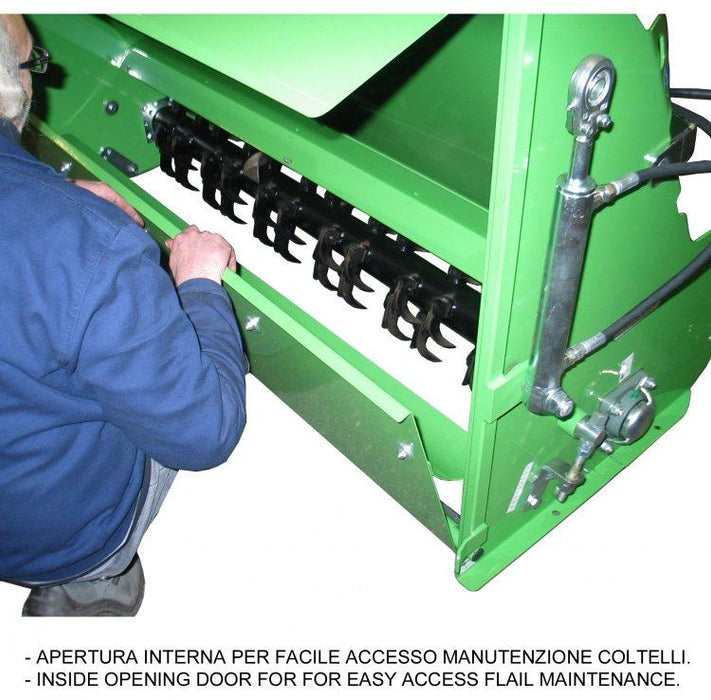 Peruzzo Panther Professional 1800 Italian-made flail collector mower, 70" working width