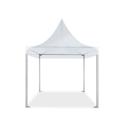 Front studio view showing canopy peak of 10' x 10' Marquee Tent Heavy Duty Aluminum Frame