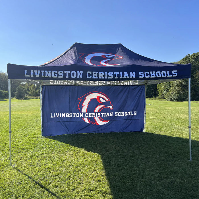 15' Custom Printed Pop-up Tent Canopy Wall