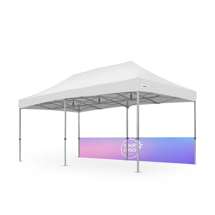 20' Custom Printed Pop-up Tent Canopy Half Wall (For 10' x 20' Tent Only)