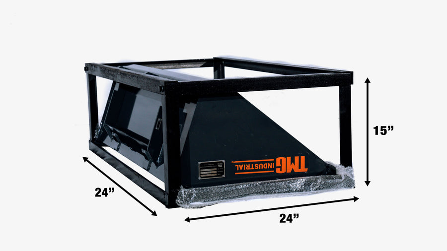 TMG-SBK42 42" Mini Skid Steer Bucket, Toro Style Mount, 5 Cu-Ft Capacity