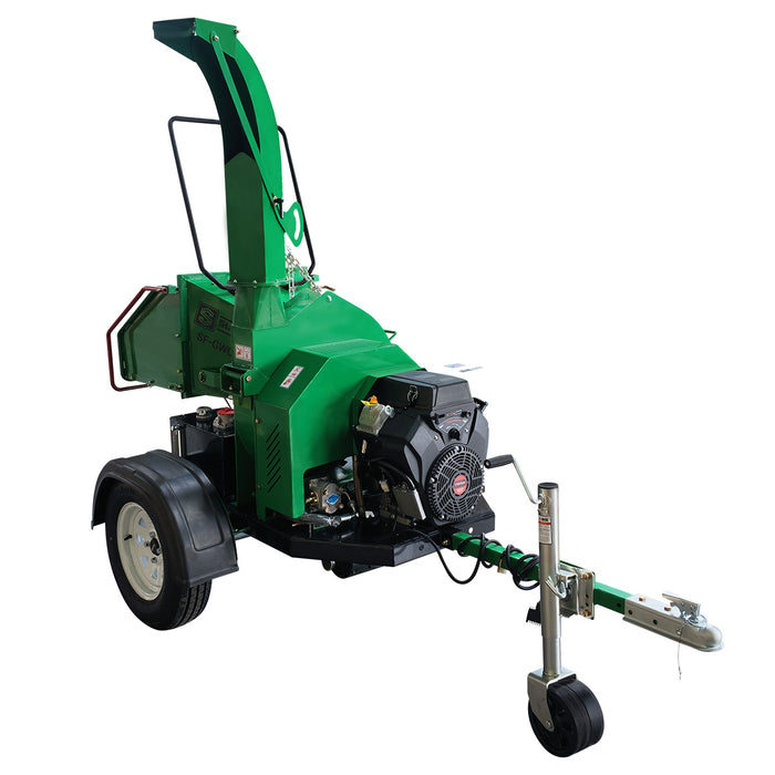 StanForge 6" Wood Chipper, 25HP V-Twin Gas Engine, Hydraulic Feeding, 2" Hitch Tow-Behind, SF-GWC25HP
