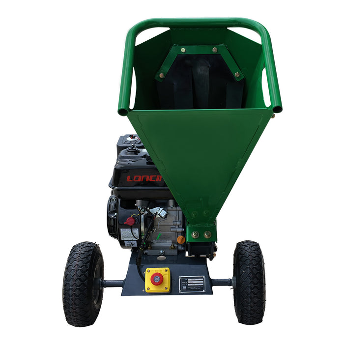 StanForge 2" Wood Chipper, 6.5HP Gas Engine, Portable Design, Adjustable Deflector, SF-GWC2L