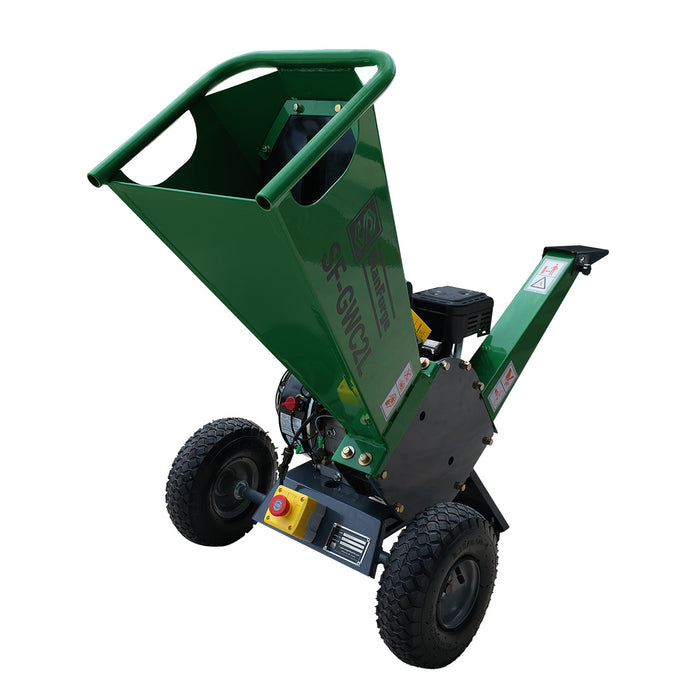 StanForge 2" Wood Chipper, 6.5HP Gas Engine, Portable Design, Adjustable Deflector, SF-GWC2L