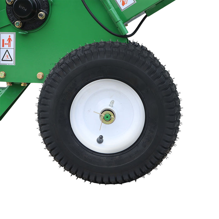 Déchiqueteuse à bois StanForge de 4 po, moteur à essence de 10 HP, goulotte d'éjection pivotante à 360°, remorquable avec attelage de 2 po, SF-GWC4L
