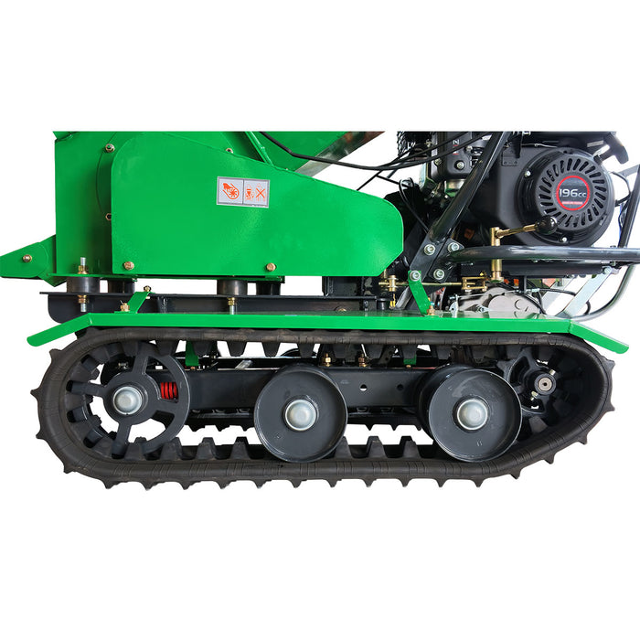 StanForge 4" Tracked Wood Chipper, 6.5HP Gas Engine, Dual Discharge Outlets, Adjustable deflector, SF-GWCT4L