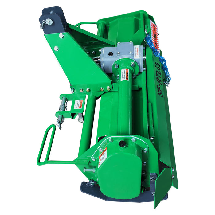StanForge 34" 3-Point PTO Rotary Tiller, Category 1 Hitch, 540 RPM, 15-35 HP Tractor, 16 Heavy-duty Tines, SF-RTL85