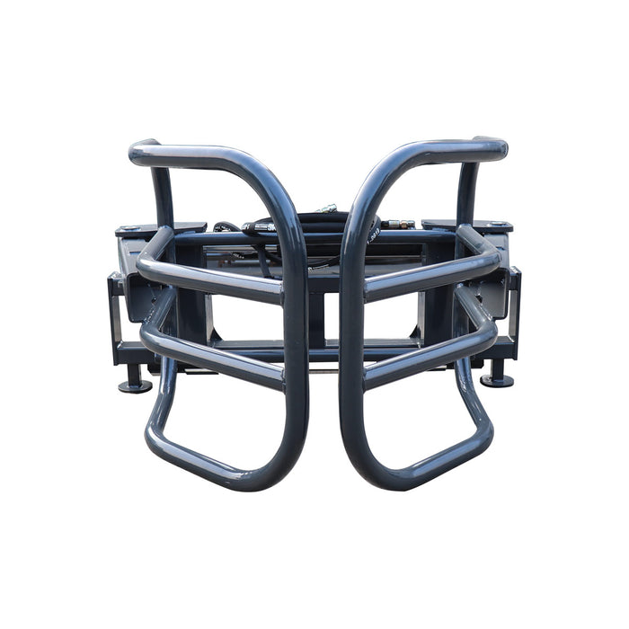 Stanforge 70" Skid Steer Hydraulic Round Bale Gripper/Squeeze Grapple, 2500 lb Capacity, 52" Depth,  Universal Quick-Mount, SF-SBG70