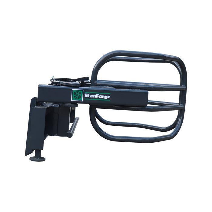 Stanforge 70" Skid Steer Hydraulic Round Bale Gripper/Squeeze Grapple, 2500 lb Capacity, 52" Depth,  Universal Quick-Mount, SF-SBG70