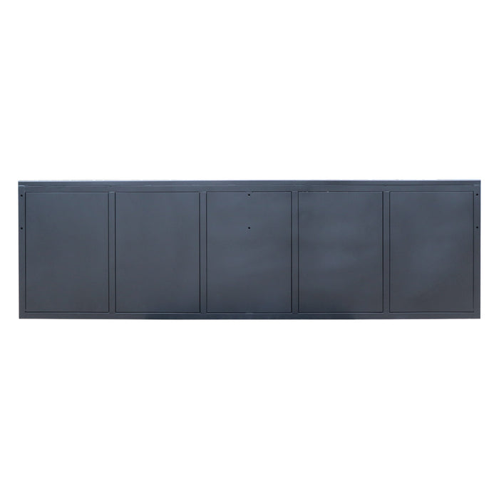 StanForge 10’ Steel Tabletop Workbench, 18 Slide Drawers, 2 side cabinets, All-in-one Welded Frame, SF-SWB18