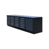 StanForge 10’ Steel Tabletop Workbench, 18 Slide Drawers, 2 side cabinets, All-in-one Welded Frame, SF-SWB18