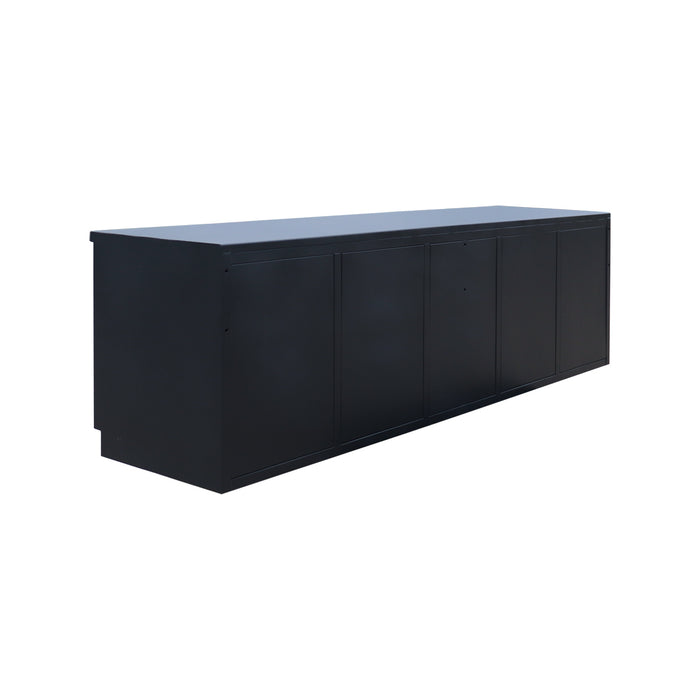 StanForge 10’ Steel Tabletop Workbench, 18 Slide Drawers, 2 side cabinets, All-in-one Welded Frame, SF-SWB18