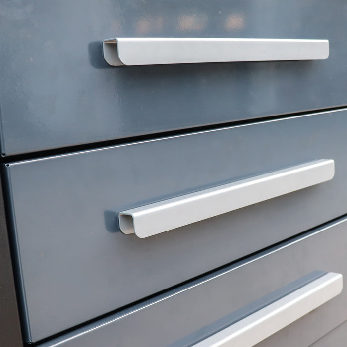 StanForge 10' Steel Tabletop Workbench, 20 Slide Drawers, All-in-one Welded Frame, SF-SWB20