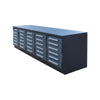 StanForge 10' Steel Tabletop Workbench, 30 Slide Drawers, All-in-one Welded Frame, SF-SWB30