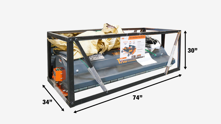 72" Hydraulic Skid Steer Flail Mower, TMG-SFM72
