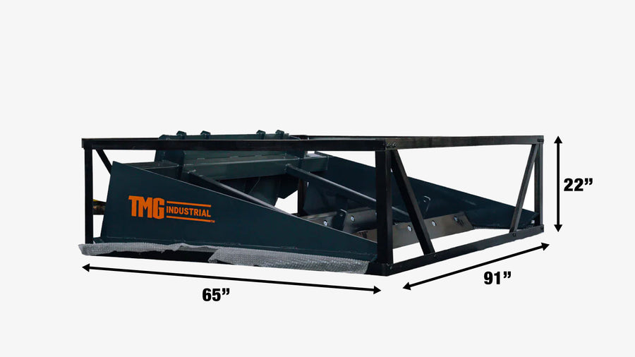 84" Skid Steer Road Grader, Bucket Stops w/Shackle Holes, Forward/Backward Cutting Edges, Grading, Spreading & Leveling TMG-SRG84