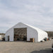 Snow Series 50' x 80' dual truss storage shelter with 25 PSF snow load, TMG-DT5080-SR25