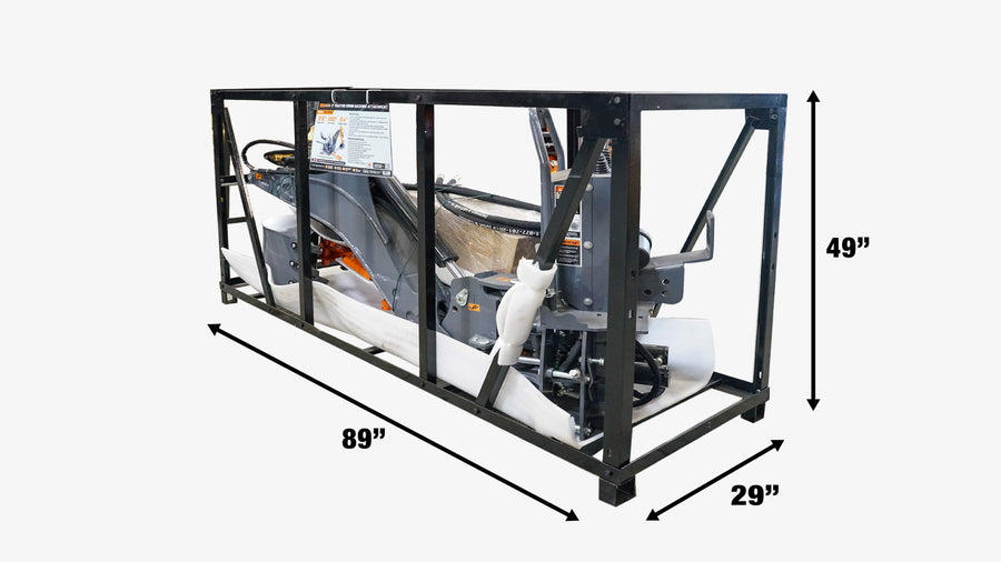 9-ft Tractor Swing Backhoe Attachment, 180° Boom and Bucket Rotation, 15" Bucket Included TMG-TBH90