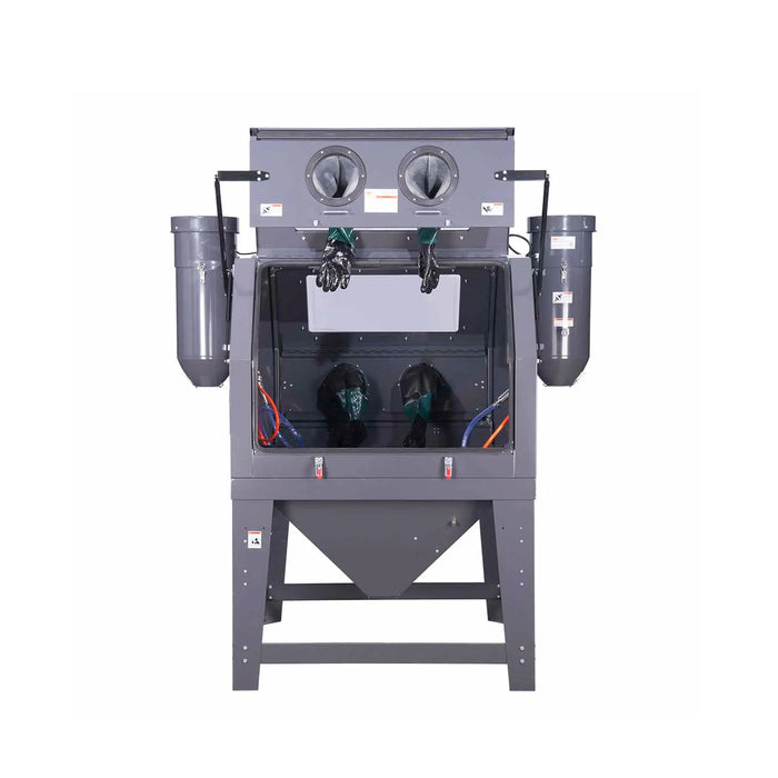 320 Gallon/1200L Commercial Cabinet Sandblaster, Dual Station Back to Back, Vacuum System, Oversized Window TMG-ABC120