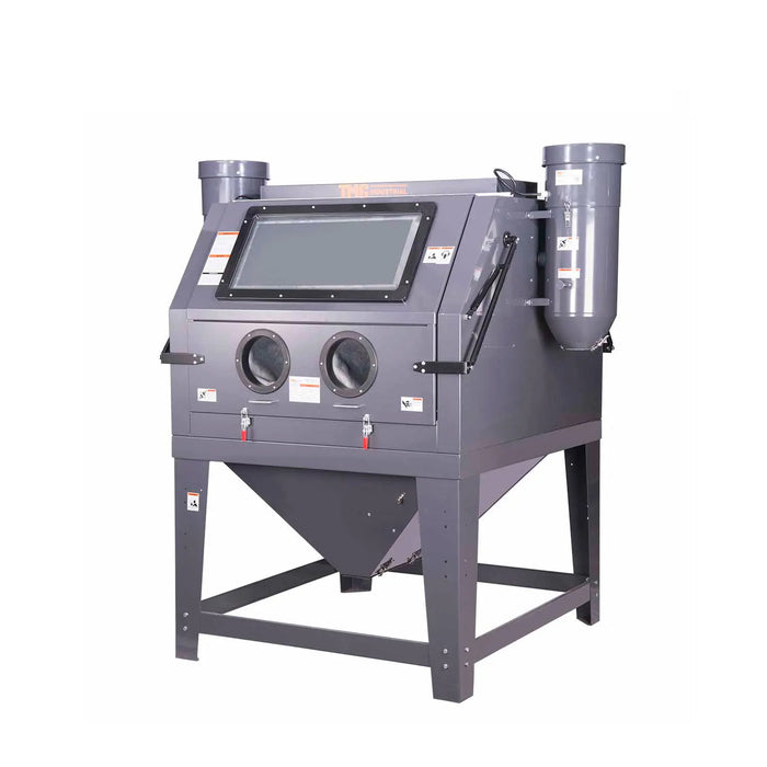 320 Gallon/1200L Commercial Cabinet Sandblaster, Dual Station Back to Back, Vacuum System, Oversized Window TMG-ABC120