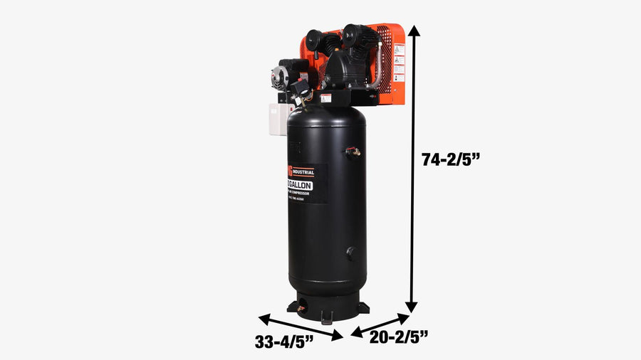 60 Gallon 5 HP Stationary Electric Air Compressor (Discontinued, No Longer Available) TMG-ACE60