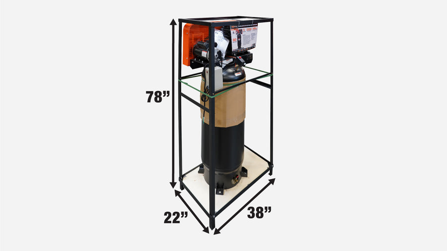 60 Gallon 5 HP Stationary Electric Air Compressor, 5 Min Fill Time, 230V Induction Motor, Single Stage, TMG-ACE65
