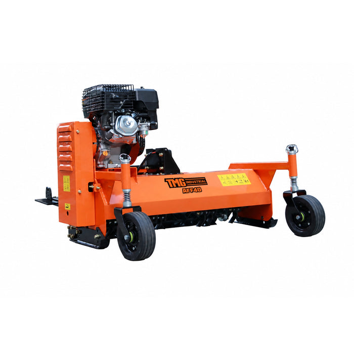 40" ATV/UTV Front-Mount Flail Mower, 10 HP 300cc Gas Engine, 40 Y Blades, Universal Mount Plate, TMG-AFF40
