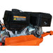 Close-up engine and fuel tank on ATV/UTV Tow Behind Flail Mower.