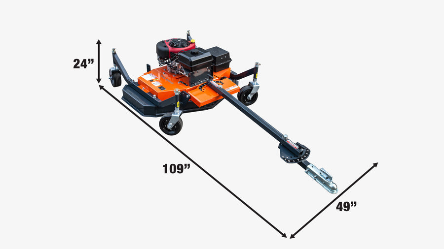 Tondeuse de finition remorquée TMG Industrial 48'' ATV, moteur Briggs & Stratton PowerBuilt™ 10,5 HP, TMG-AFN48