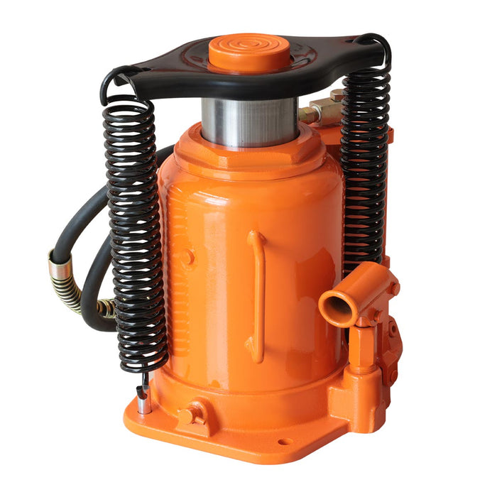 TMG Industrial 30 Ton Air Hydraulic Bottle Jack, 10” Minimum Height, 16” Maximum Height, TMG-AJA30