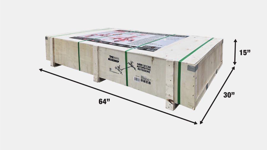 4000 LB Car Automotive Rotisserie, Dual Hydraulic Cylinders, 8" Locking Casters, 22' Working Length, TMG-ALR40