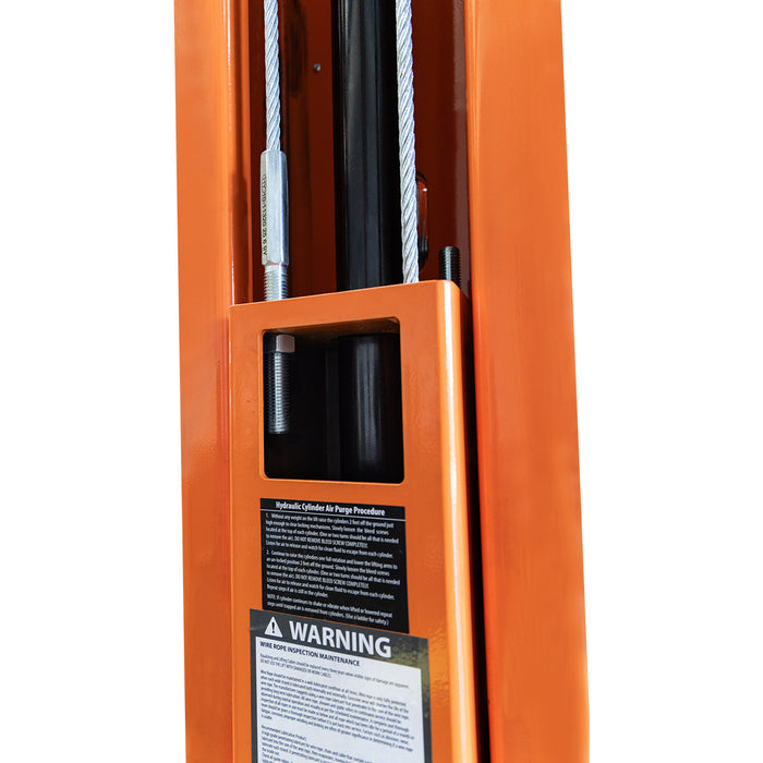 ALI Certified 10,000 lb Two-Post Overhead Auto Lift, Asymmetric/Symmetric Arms, 79" Lift Height, 144" Cross Beam, TMG-ALT120