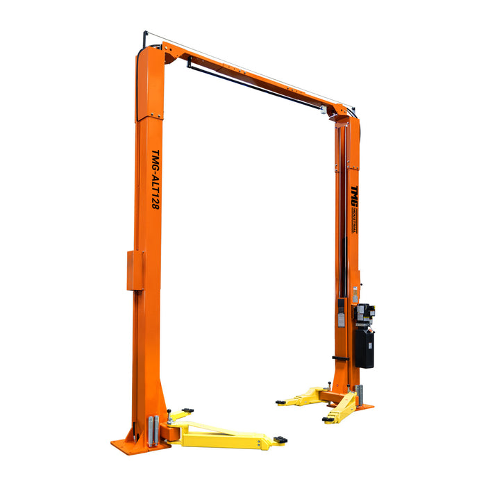 ALI Certified 10,000 lb Two-Post Overhead Auto Lift, Asymmetric/Symmetric Arms, 79" Lift Height, 166" Cross Beam, TMG-ALT128