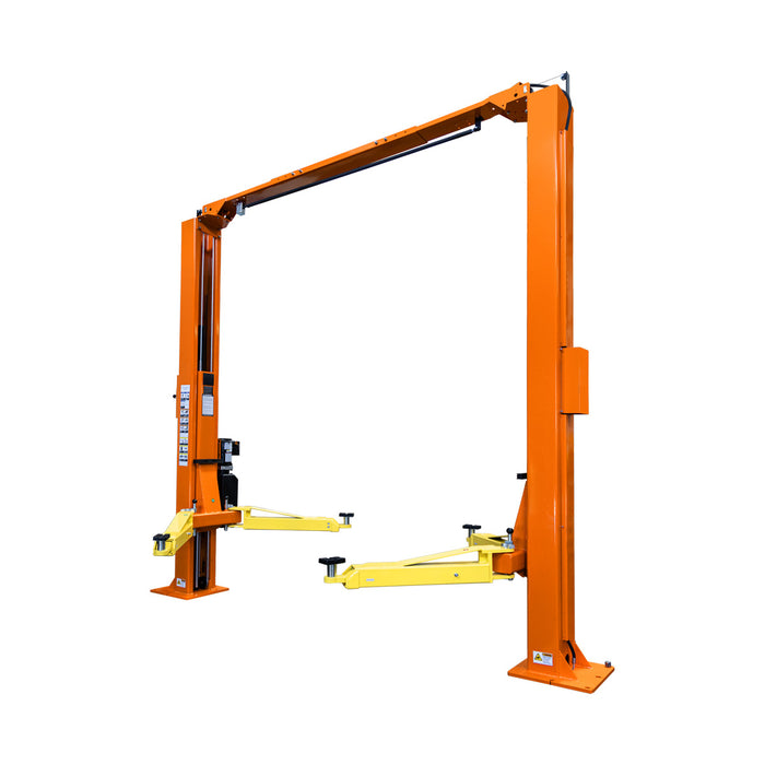 ALI Certified 10,000 lb Two-Post Overhead Auto Lift, Symmetric Arms, 79" Lift Height, 144" Cross Beam TMG-ALT130