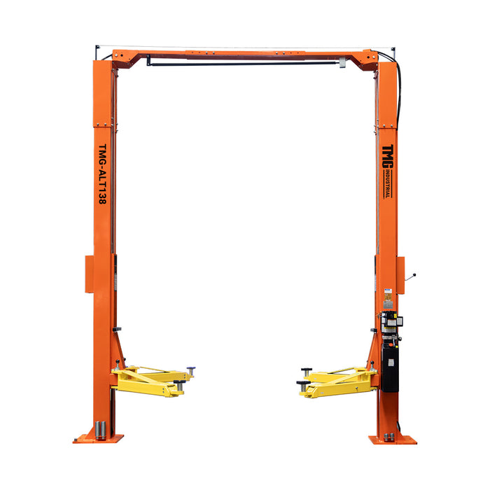 ALI Certified 10,000 lb Two-Post Overhead Auto Lift, Symmetric Arms, 79" Lift Height, 166" Cross Beam, TMG-ALT138