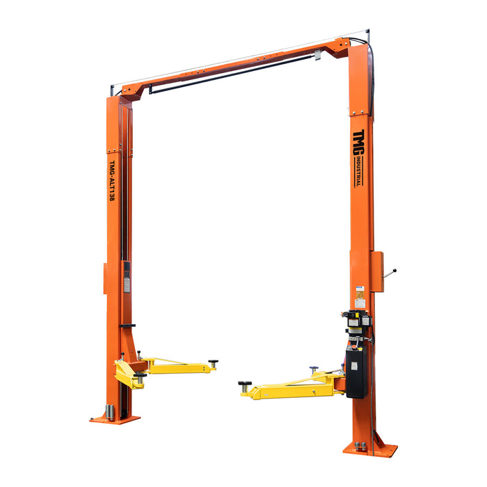 ALI Certified 10,000 lb Two-Post Overhead Auto Lift, Symmetric Arms, 79" Lift Height, 166" Cross Beam, TMG-ALT138