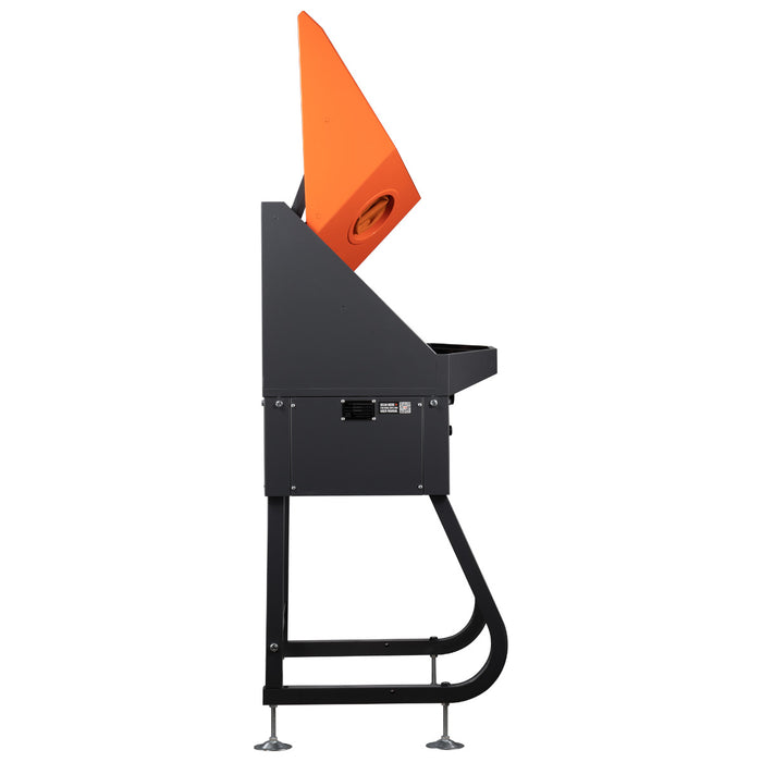 TMG-APW50H heated enclosed parts washer with clamshell lid open, side view