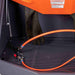 TMG-APW50H parts washer interior with pressurized fluid hose, spray nozzle and perforated work surface