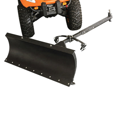 59" ATV Snow Pusher Blade, 30° Right/Left Adjustment, Replaceable Cutting Edge, TMG-ASB60